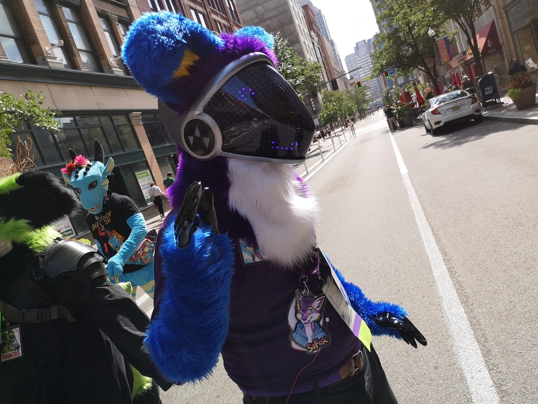 Protogen Fursuit GIF - Protogen Fursuit Artristossauros - Discover