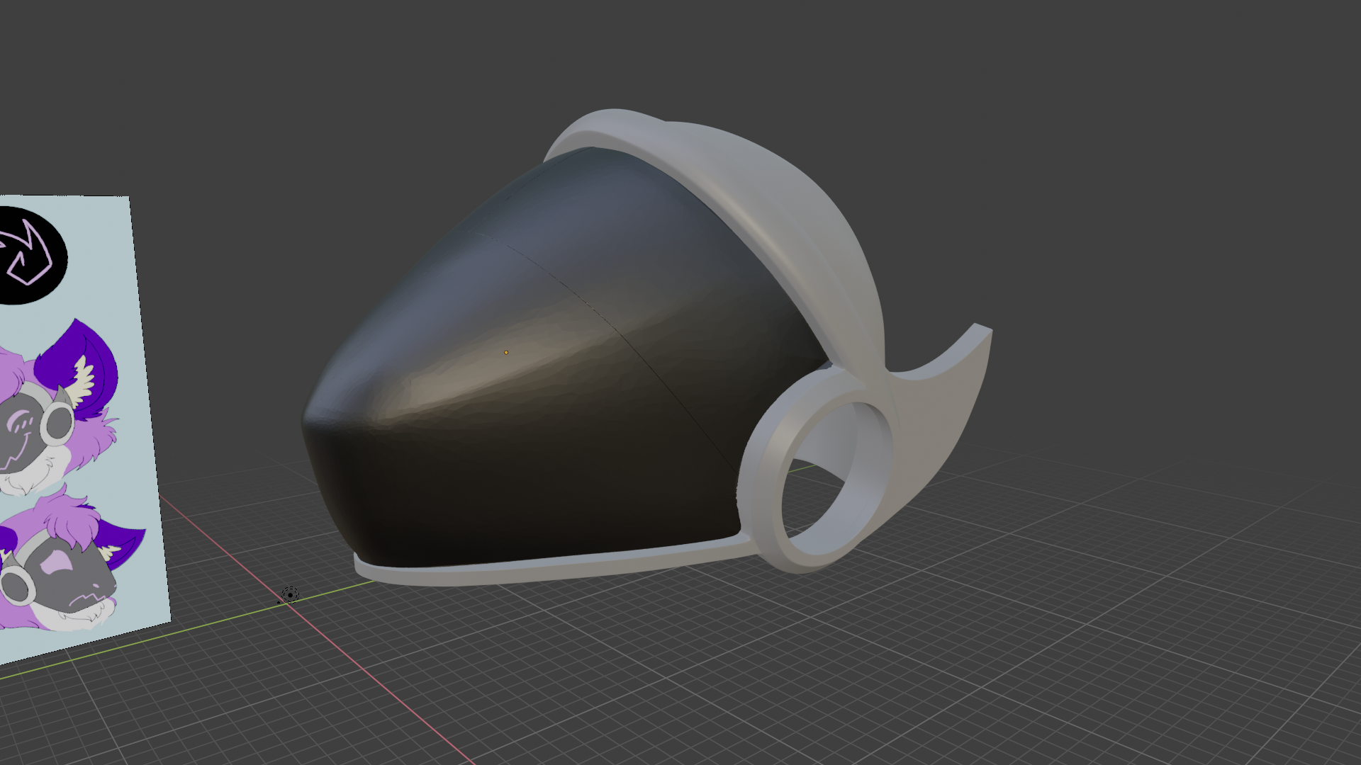 Protogen Head Bust | 3D model